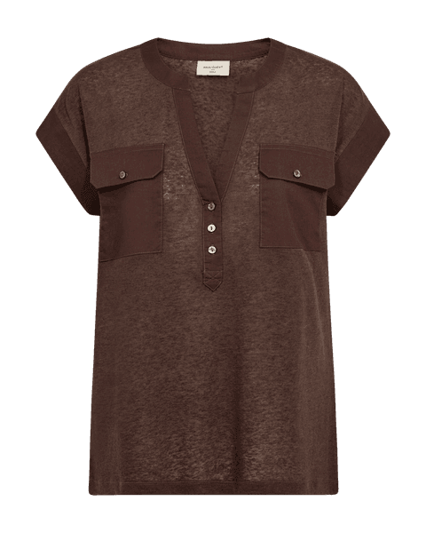 Hovedbilde Lavina Tee Fabric Mix Coffee Bean
