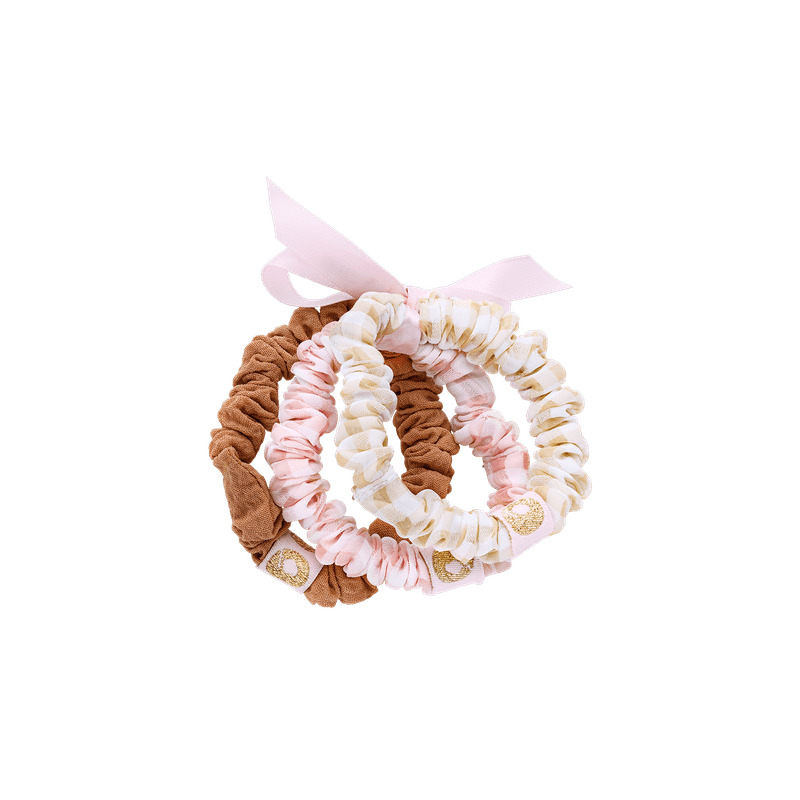 Pink Tricolor Scrunchie