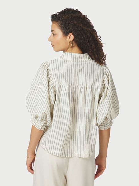 Hovedbilde Etta Slim Stripe Shirt Off White 