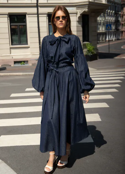Hovedbilde Astrid Skirt Dark Denim