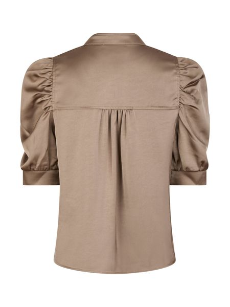 Hovedbilde Roella Heavy Sateen Blouse Dark Taupe