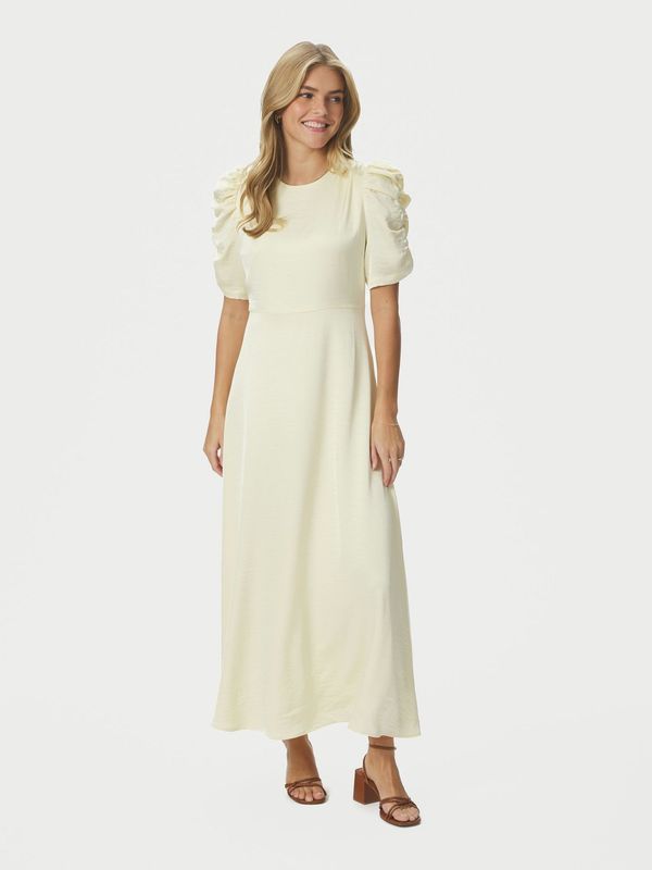 Benuti Solid Dress Light Yellow