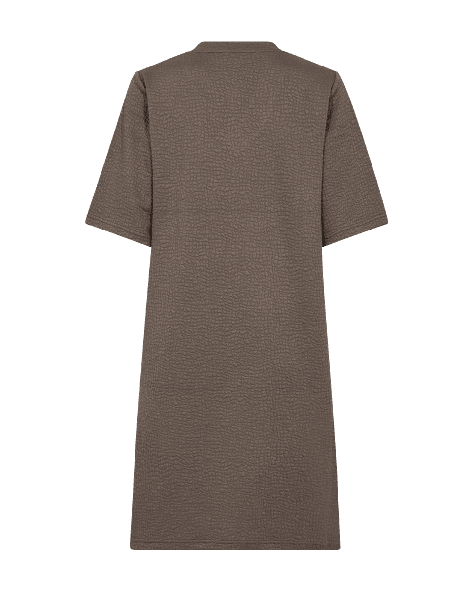 Bubble Dress With V-neck Morel