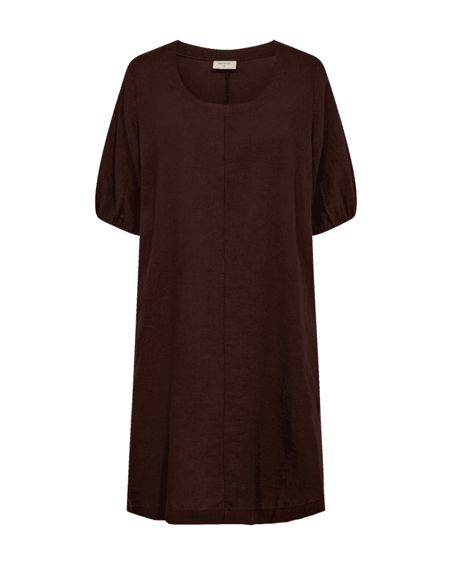 Lava Dress Balloon Sleeve Coffee Bean