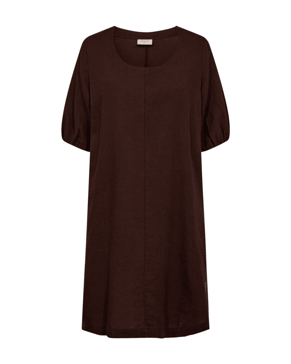 Lava Dress Balloon Sleeve Coffee Bean