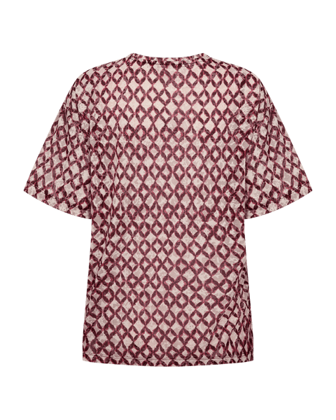 Hovedbilde Grsesburn Tee Burn Out Print Port Royale W Pale ...