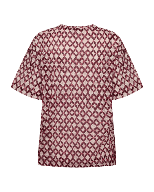 Hovedbilde Grsesburn Tee Burn Out Print Port Royale W Pale ...