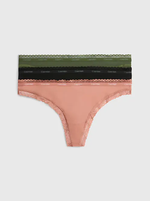 Hovedbilde Thong 3-pack Thyme Ash Rose Black