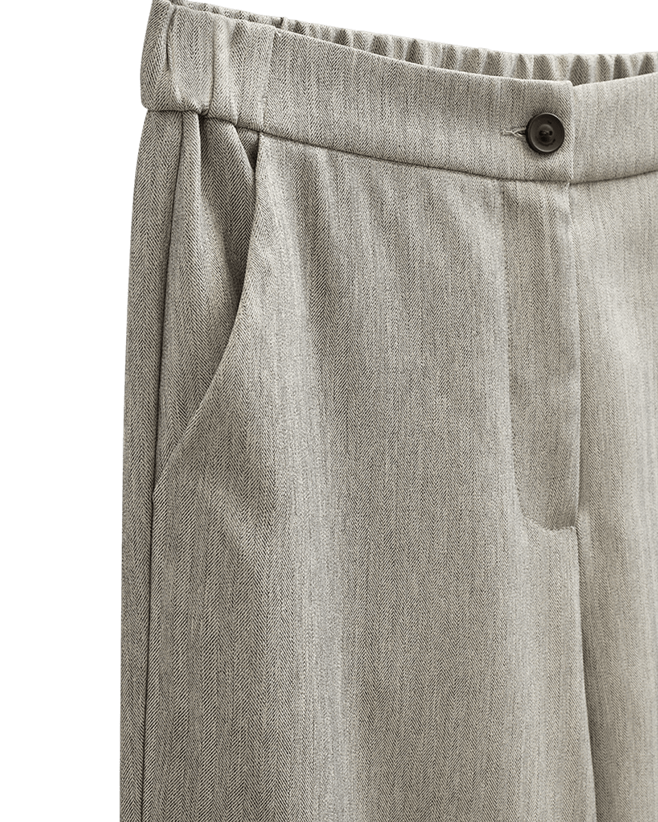 Caia Pants Light Grey Melange