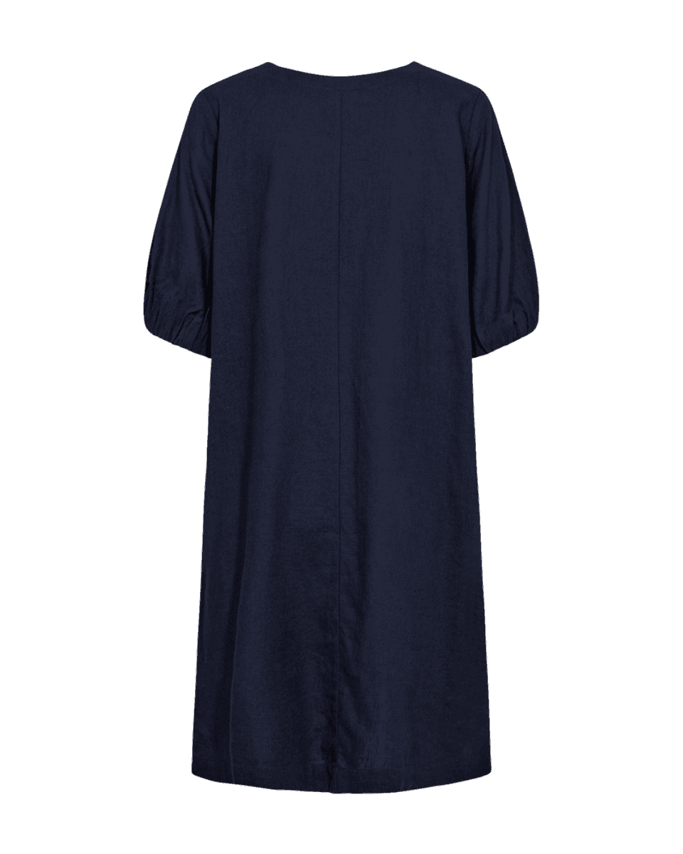 Lava Dress Balloon Sleeve Navy Blazer