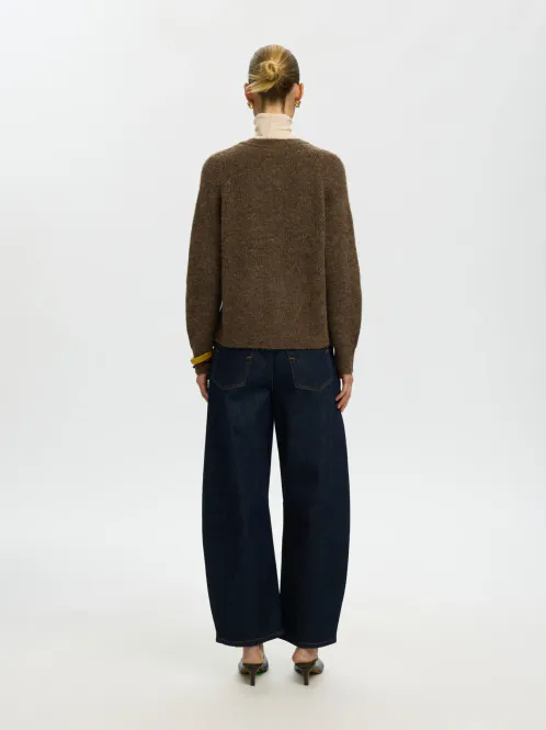 Hovedbilde SlfLulu Knit Short Cardigan Dachshund Melange