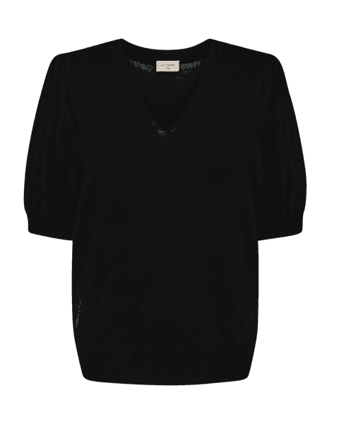 Hovedbilde Joel Pullover Puff Sleeve V- Neck Black