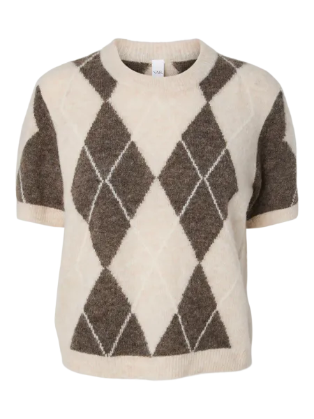 Hovedbilde YasJohi Wool Blend Pullover Oatmeal Taupe Gray