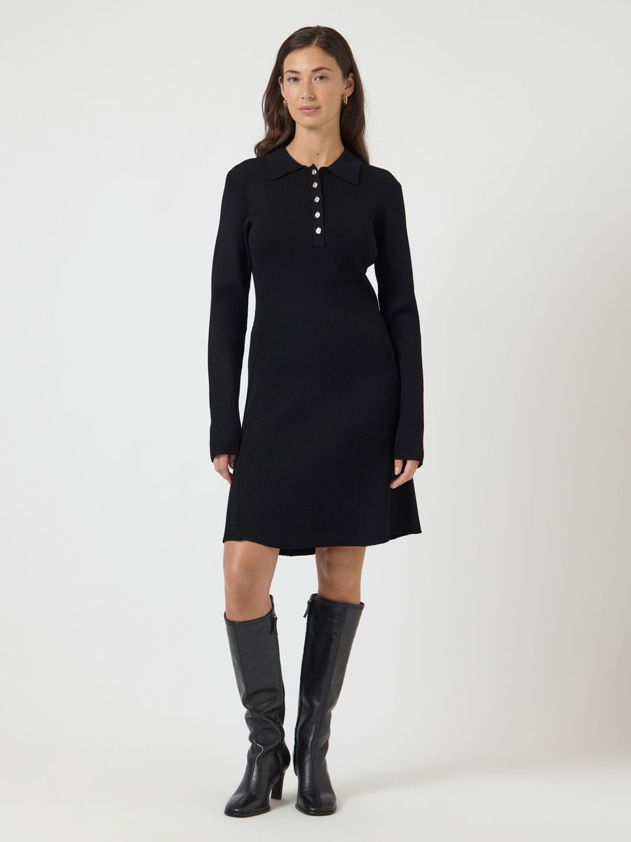 YasNama Knit Dress Black