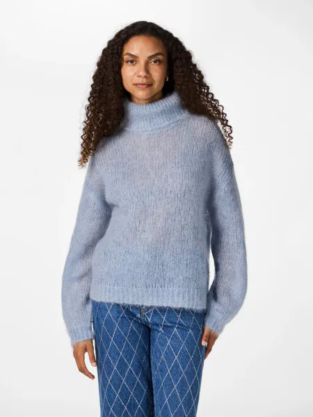 Bilde av YasLambi Knit Rollneck Dusty Blue