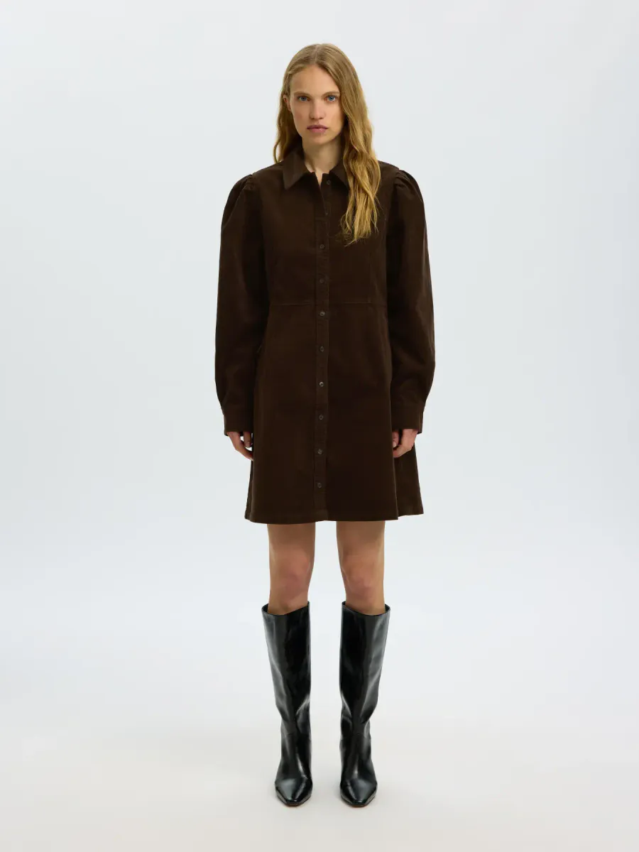 SlwRuna Short Corduroy Dress Delicioso
