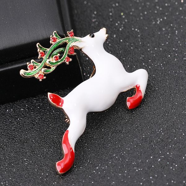 Hovedbilde Brosje Reinsdyr Hvit