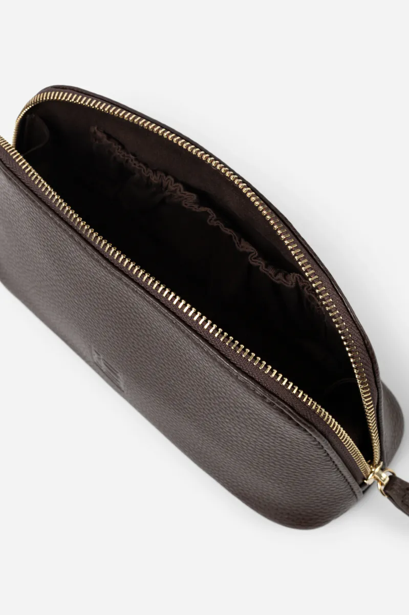 Cosmetic Pouch Small Dark Brown