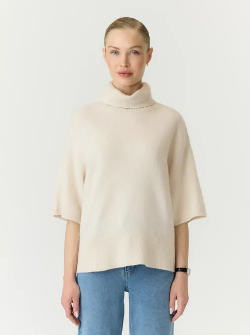 Hovedbilde Yasemila 2/4 Wool Knit Sandshell