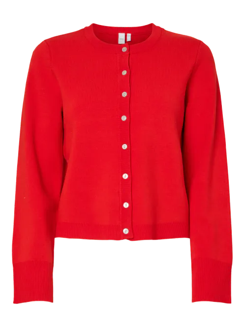 Hovedbilde YasElena Knit Cardigan Fiery Red