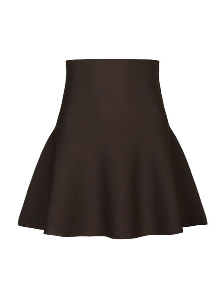 Hovedbilde Hanna Smooth Knit Skirt Dark Brown