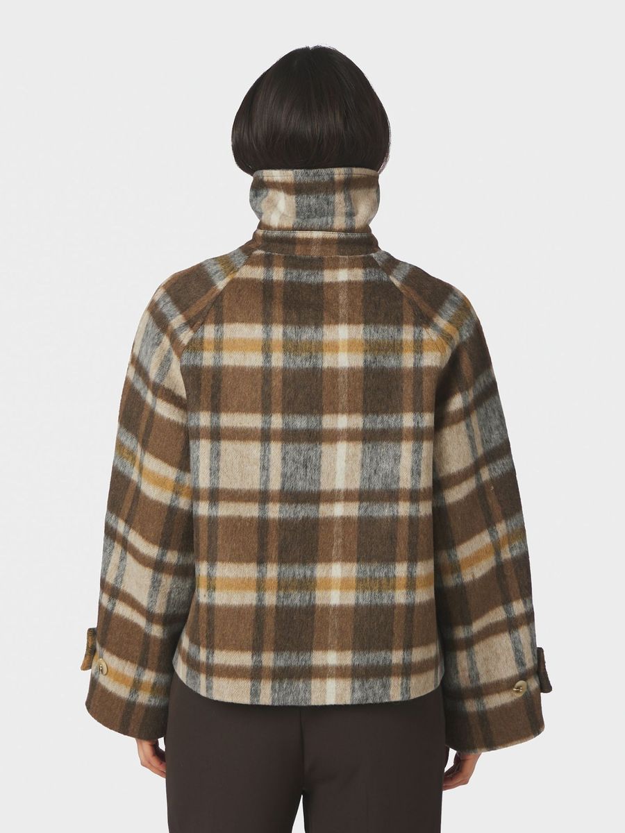 Quinn Check Jacket Beige Melange