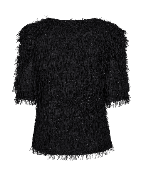 Hovedbilde Marlin Blouse Fringe Fabric Black
