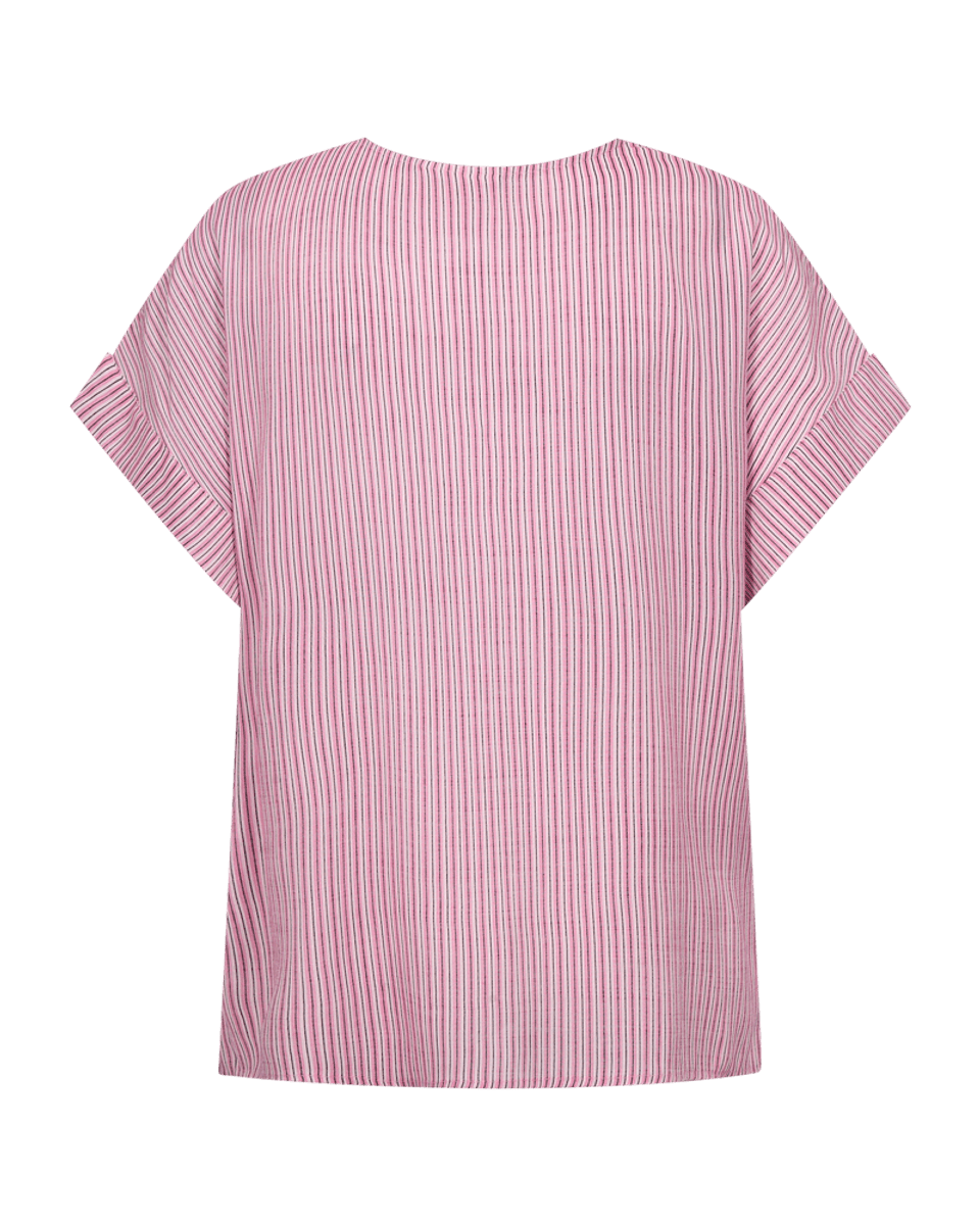 Oliva Blouse Striped Sweet Lilac W Wild Orchid