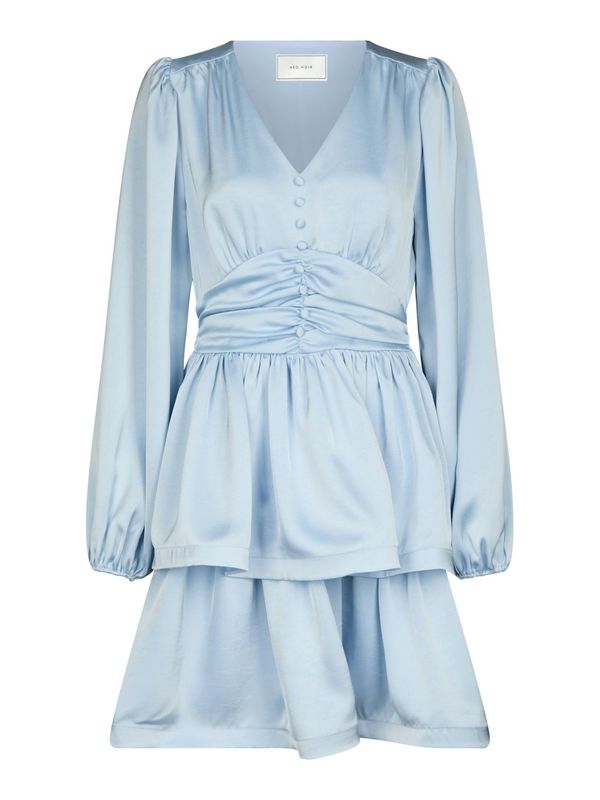 Rivana Heavy Sateen Dress Light Blue