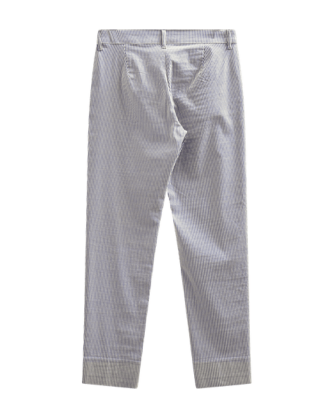 Hovedbilde Rex Ankle Pants Stripe Moonbeam w. Navy Blazer