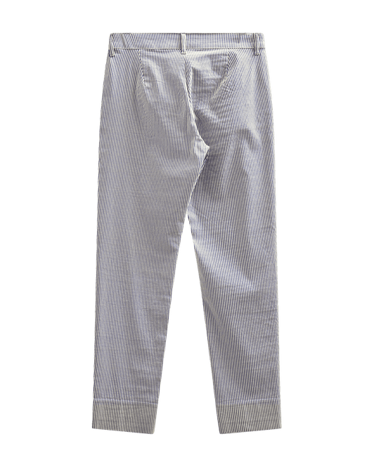 Hovedbilde Rex Ankle Pants Stripe Moonbeam w. Navy Blazer