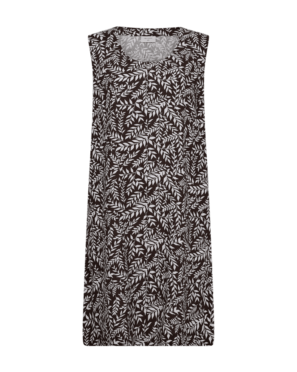 Laluna Dress Coffee Bean w. Brilliant White