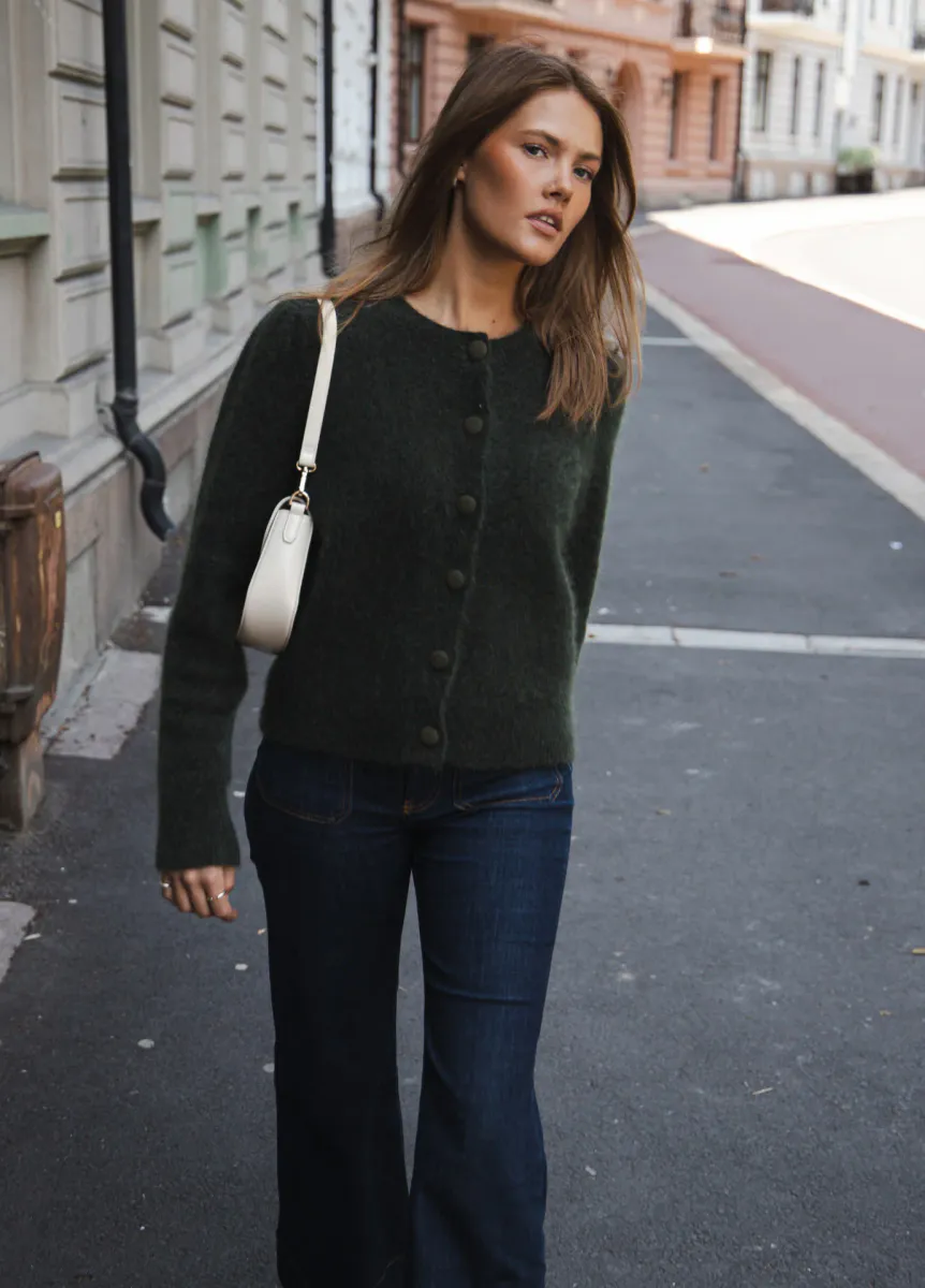 Ulla Mohair Cardigan Harvest Green