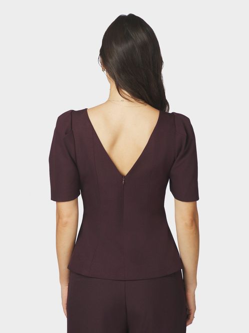 Hovedbilde Mellisana Structure Blouse Chocolate Plum