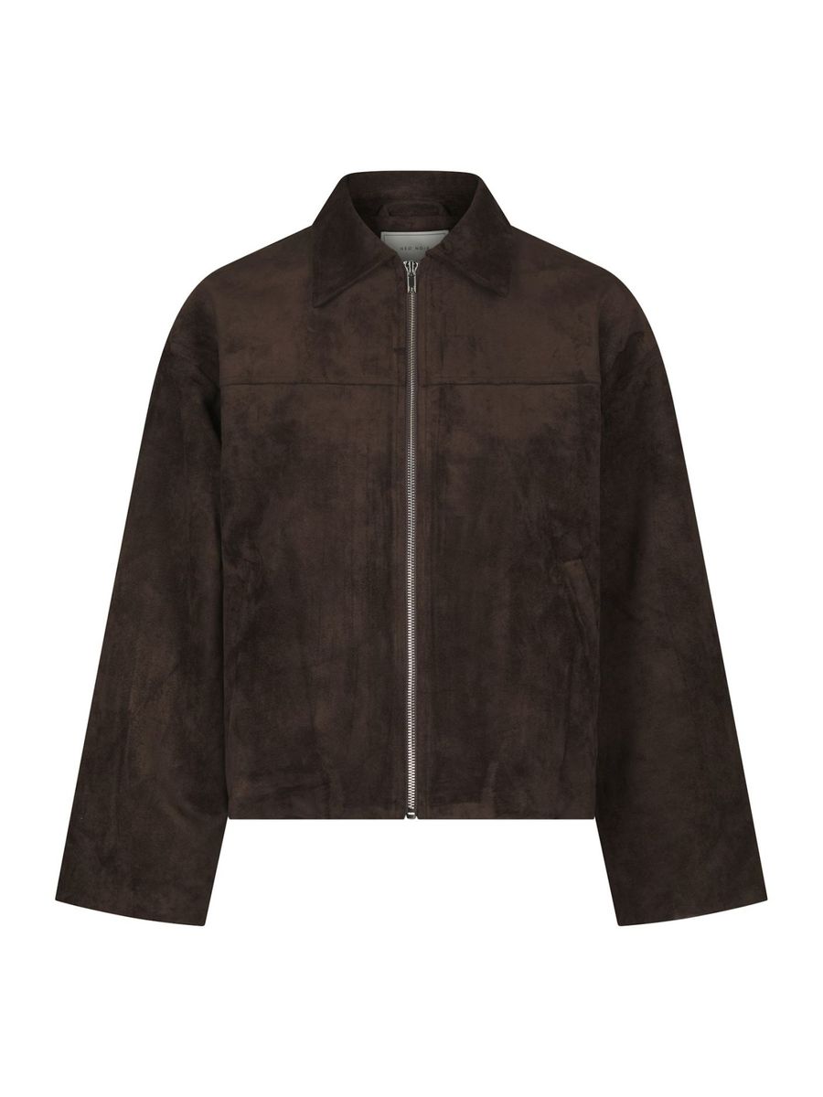 Titan Faux Suede Jacket Brown
