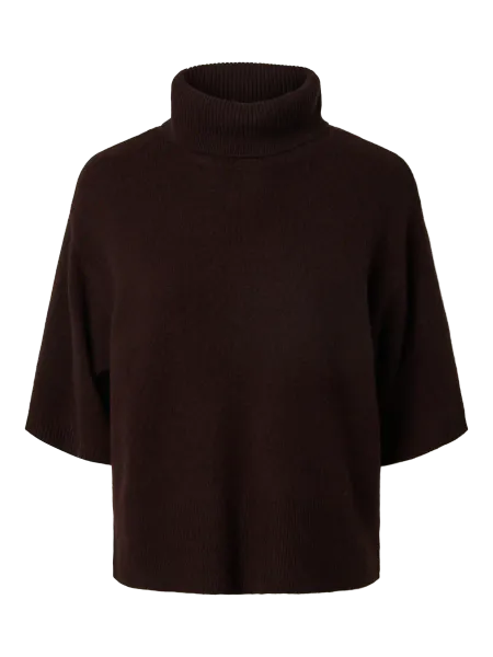 Hovedbilde Yasemila 2/4 Wool Knit Coffee Bean