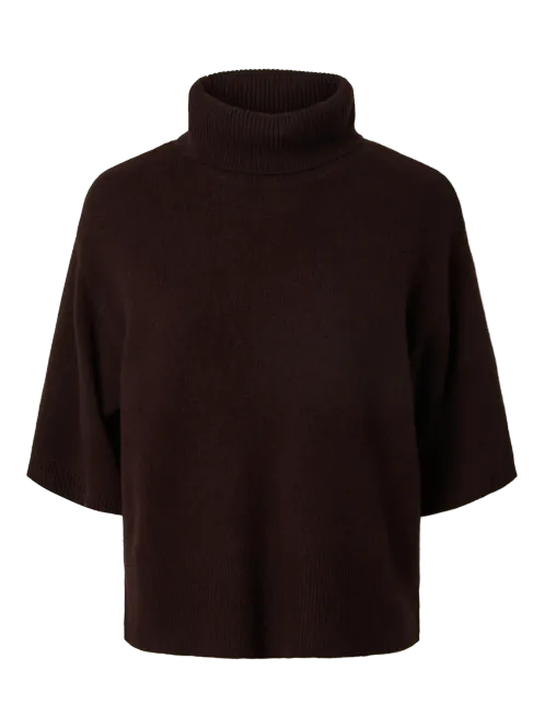 Hovedbilde Yasemila 2/4 Wool Knit Coffee Bean