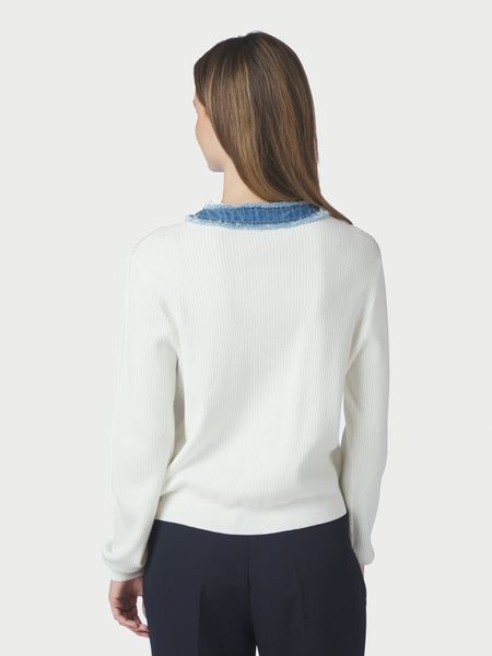 Hovedbilde Zelma Knit Denim Cardigan White