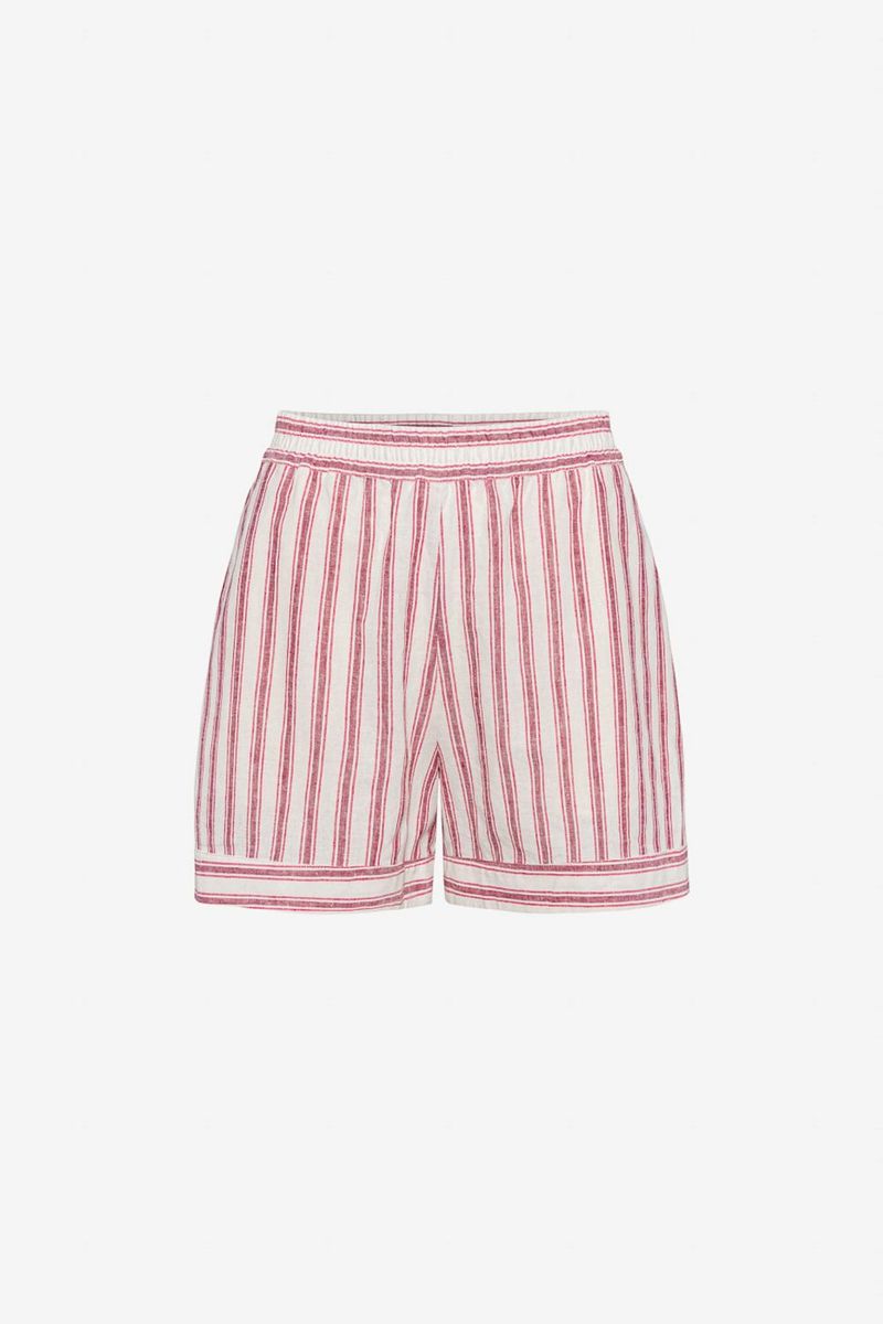 Lilia Shorts Berry Stripe