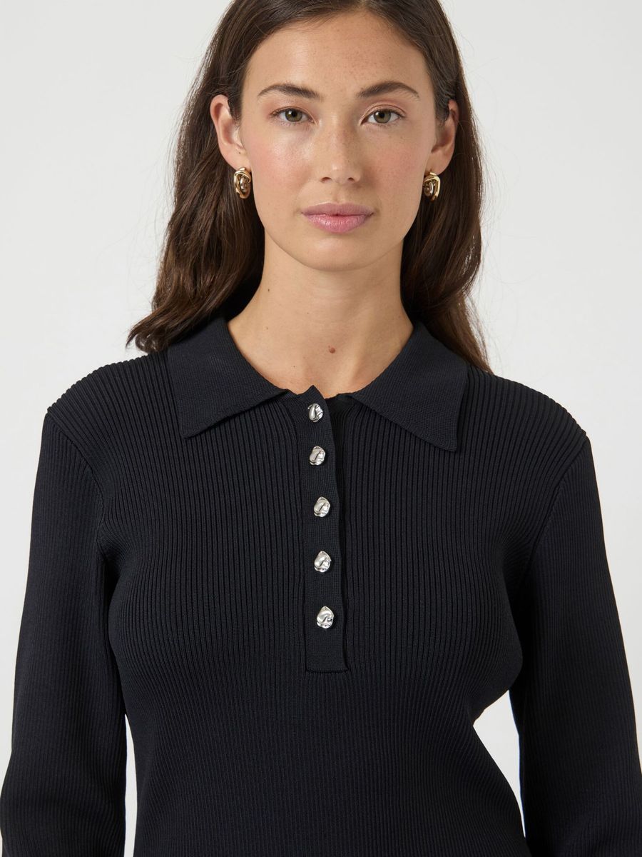 YasNama Knit Dress Black