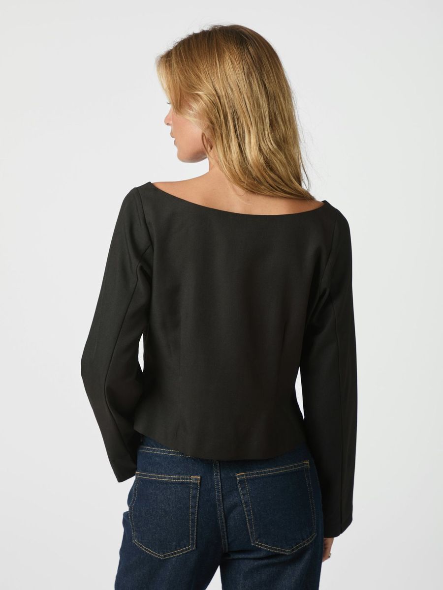 Salsa Structure Blouse Black