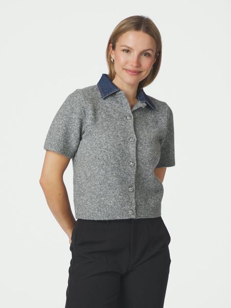 Hovedbilde Amoria Knit Cardigan Grey Melange