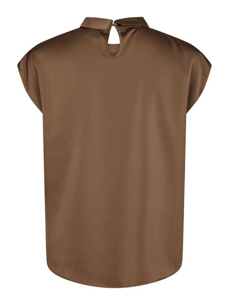 Hovedbilde Fleur Drapy Satin Blouse Dusty Brown