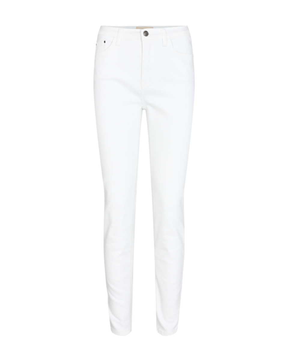 Harlow Ankel Jeans Slit White