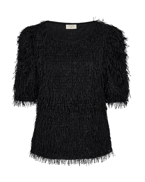 Hovedbilde Marlin Blouse Fringe Fabric Black
