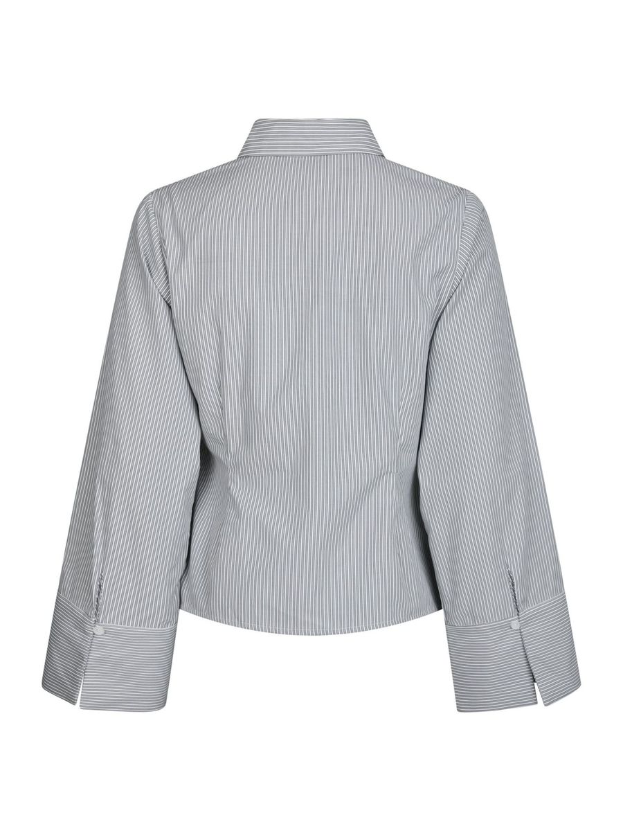 Fenli Striped Shirt Grey