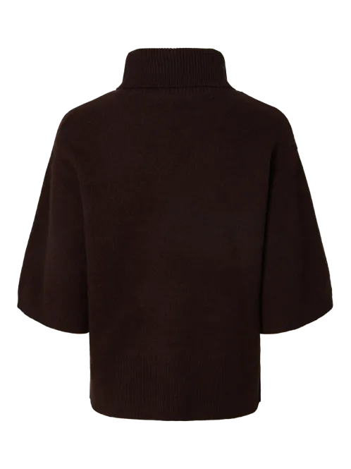 Hovedbilde Yasemila 2/4 Wool Knit Coffee Bean