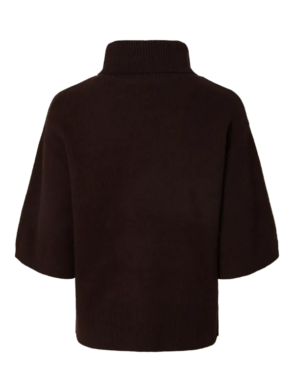 Yasemila 2/4 Wool Knit Coffee Bean