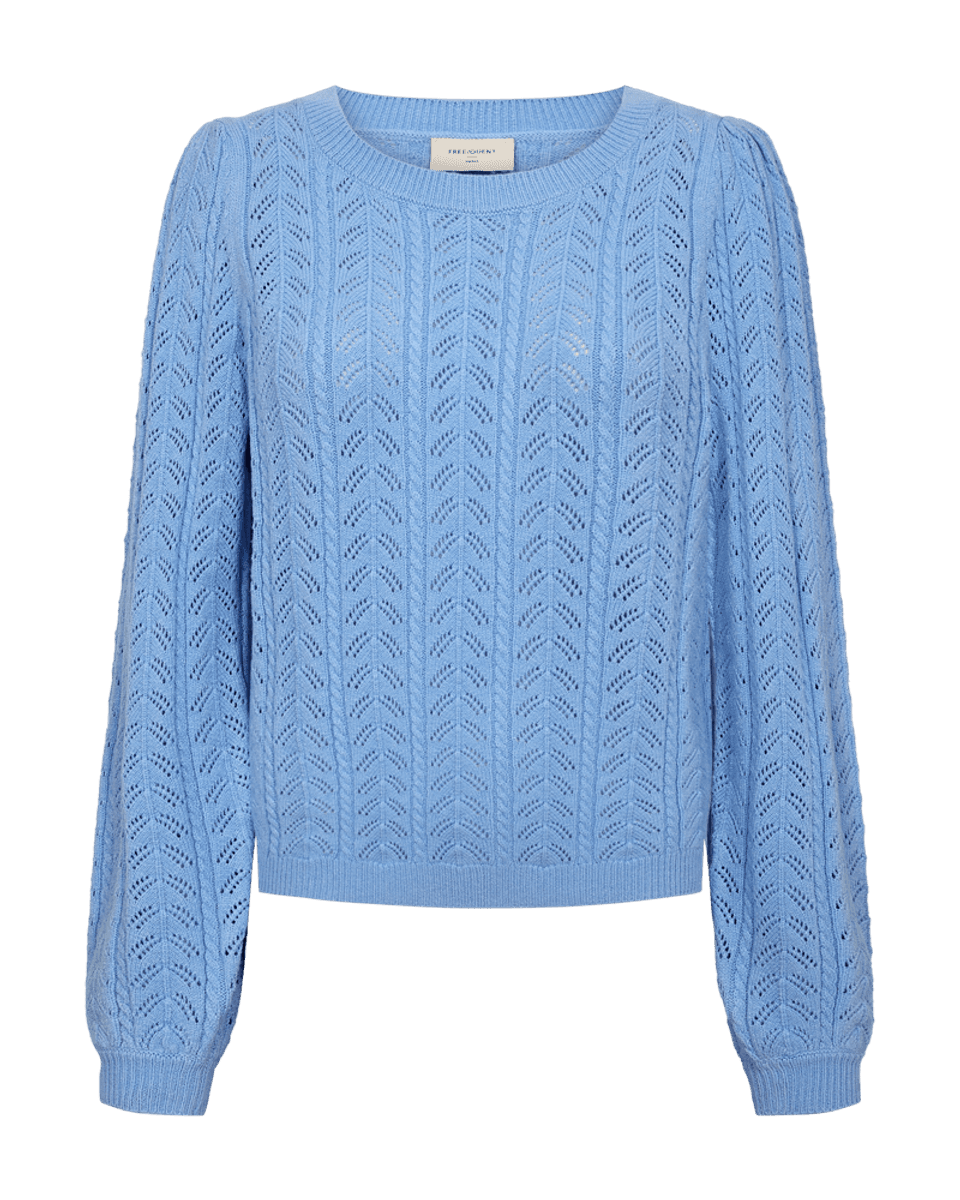 Clarry Pullover Hole Pattern Vista Blue