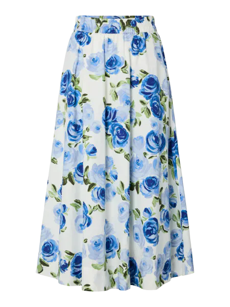 Hovedbilde YasColea Ankle Skirt Star White Emula